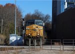 CSX 444 leads train L619-07 across  Hargett Street